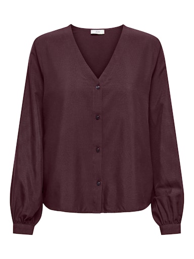Trina Button Down Blouse (Maroon)