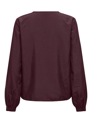 Trina Button Down Blouse (Maroon)