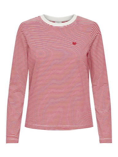Pisa Cotton Striped Top (Red Stripe) - 50% OFF AT CHECKOUT - FINAL SALE