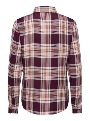 Stacey Plaid Shirt (Grape)