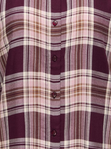 Stacey Plaid Shirt (Grape)