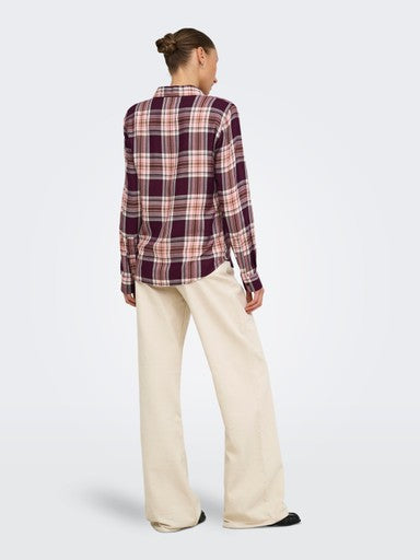 Stacey Plaid Shirt (Grape)