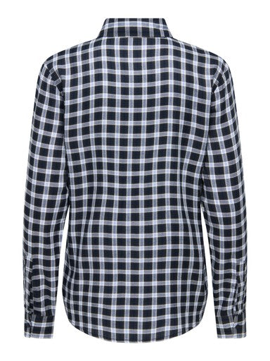 Stacey Plaid Shirt (Navy)
