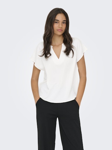 Liona Woven Blouse (Cloud Dancer)