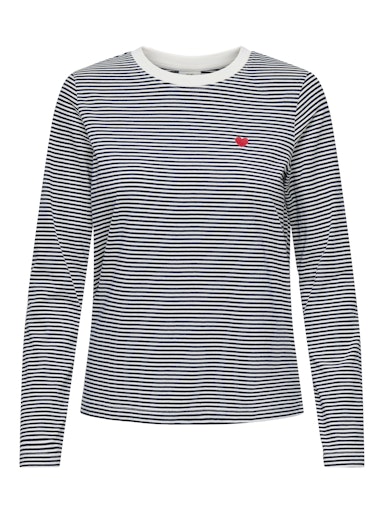 Pisa Cotton Striped Top (Navy Stripe) - 50% OFF AT CHECKOUT - FINAL SALE