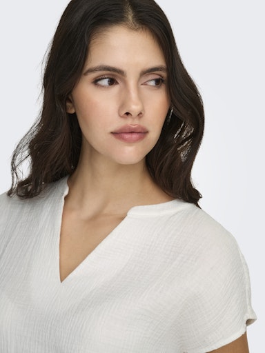 Thea Cotton Gauze Top (Cloud Dancer)