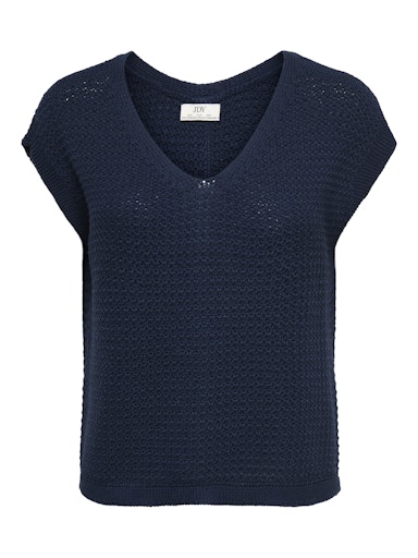 Martha Button Back Coton Tank (Blue Iris)