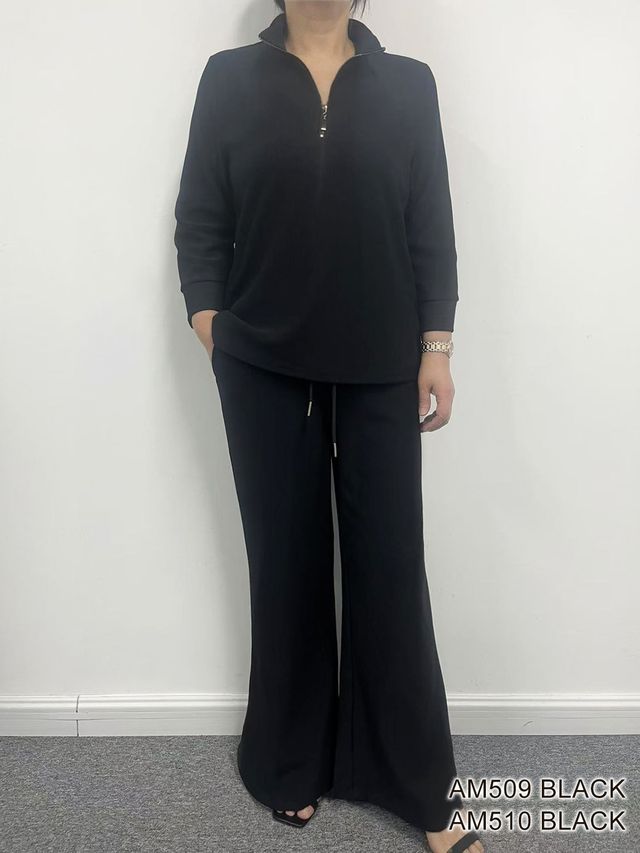 Marion Ribbed Pant (Black)
