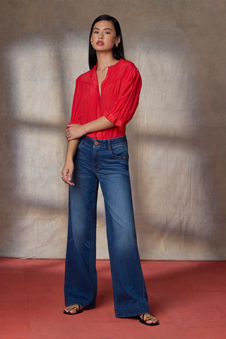 Sam High Rise Wide Leg Jean