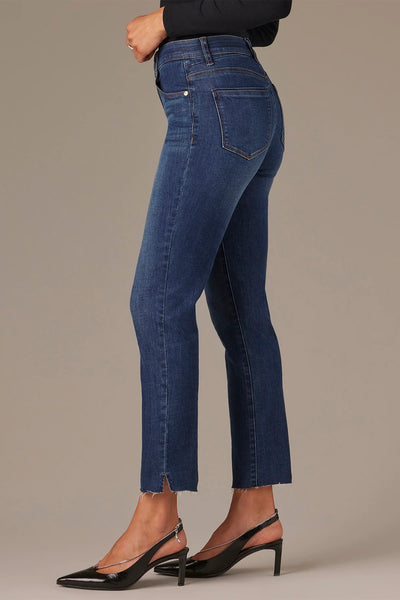 Logan High Rise Slit Skinny Jean (Blue)