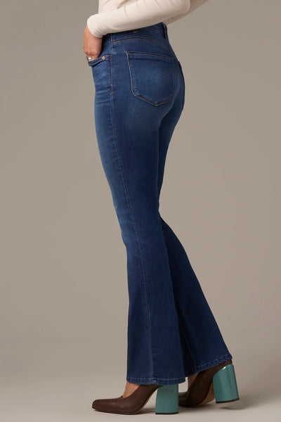 Brittany Itty Bitty Boot Cut Jean (Mid Blue)