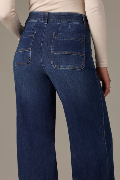 Whitney Skyrise Wide Leg with Hem (Indigo)