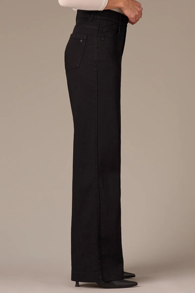 Sam High Rise Wide Leg Jean (Black)