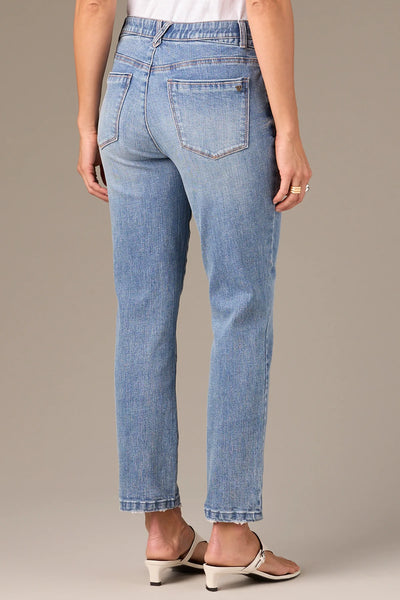 Logan High Rise Slit Skinny Jean (Light Blue)