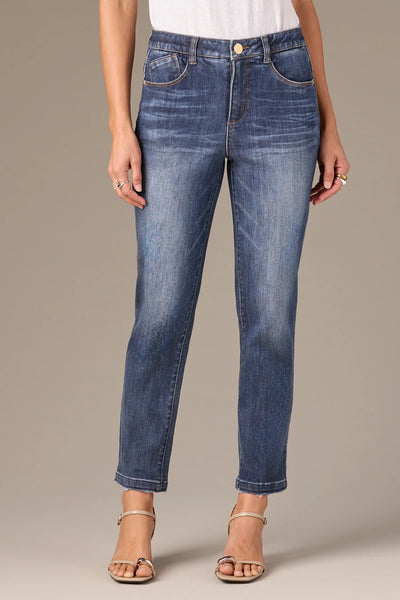 Logan High Rise Skinny Grinded Hem Jeans