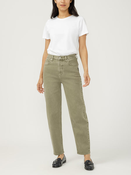 Silver High Rise Arc Jean (Military Green)