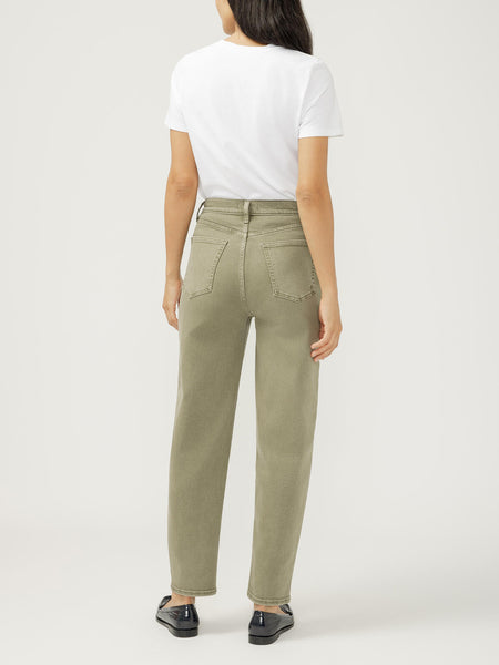 Silver High Rise Arc Jean (Military Green)