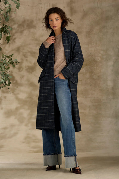 Skyrise Wide Leg Cuff Jean (Mid Blue Artisinal)