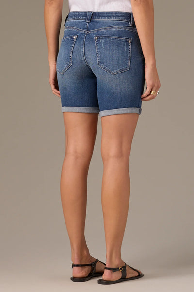 Wit & Wisdom Cuffed Denim Short (Mid Blue)