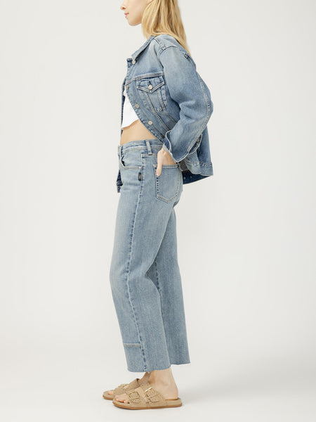 Silver Western Relaxed Straight Jean (Solstice)