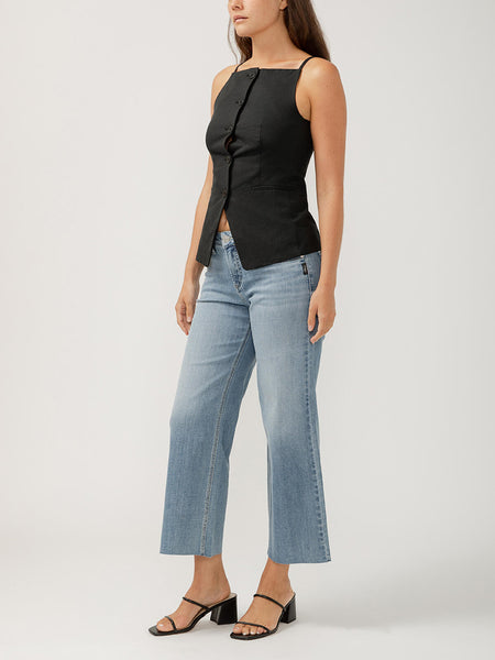 Suki Wide Ankle Jean (Indigo)