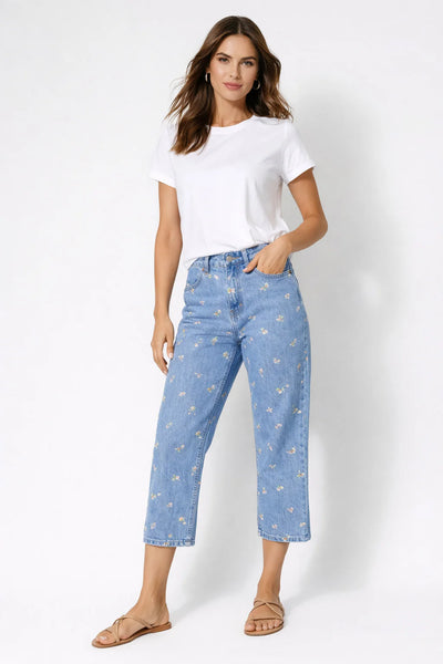 Gigi Daisy Embroidered Jeans