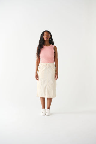 Maurie Cargo Skirt (Cream)