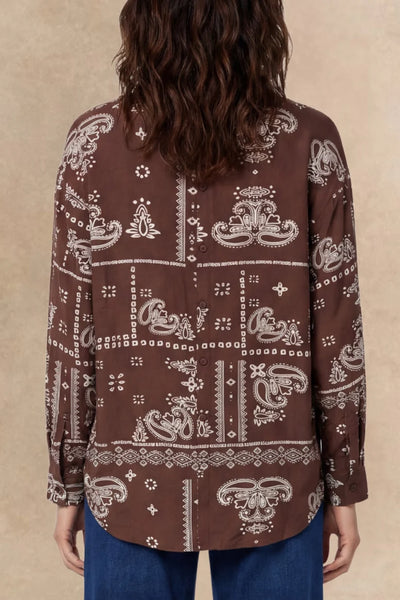 Livia Bandana Blouse (Brown)