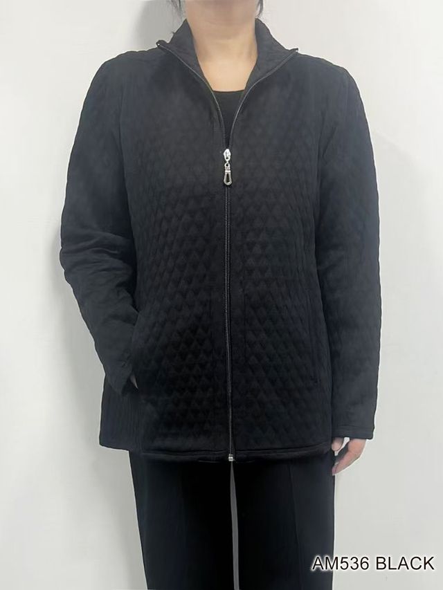 Arlene Zippered Jacket (Black)