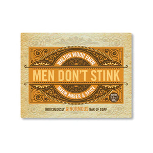 Men Don't Stink Large Bar of Soap (Warm Amber)