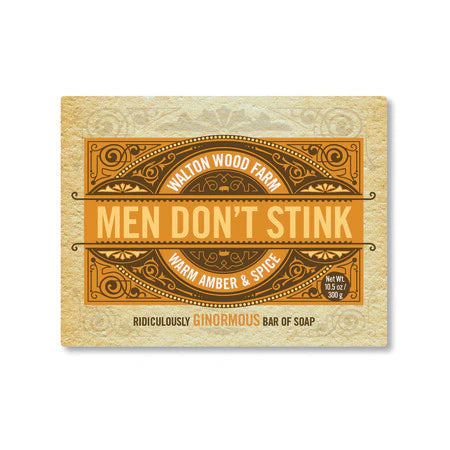 Men Don't Stink Large Bar of Soap (Warm Amber)