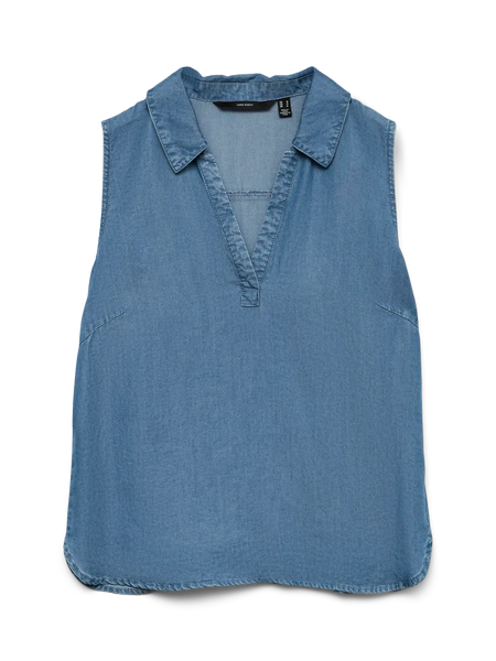Harper Tencel Tank (Med Blue)