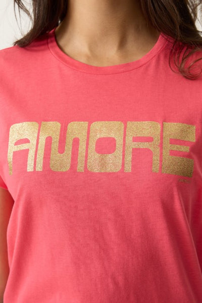 Amore Cotton  T-Shirt (Rose Garden)