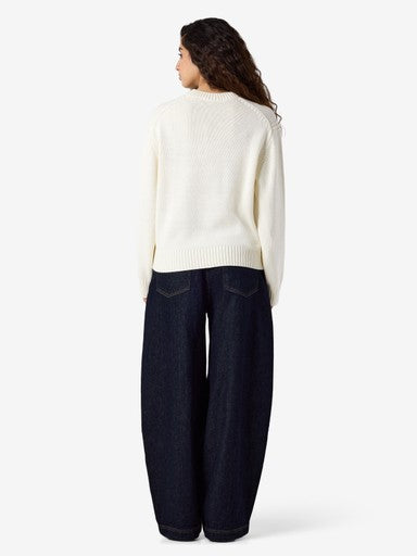 Dara Cotton Blend Sweater (Egg Nog)