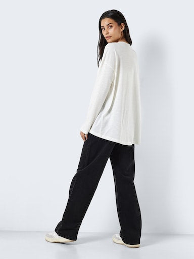 Mathilde High Low Long Sleeve Top (Sugar Swizzle)