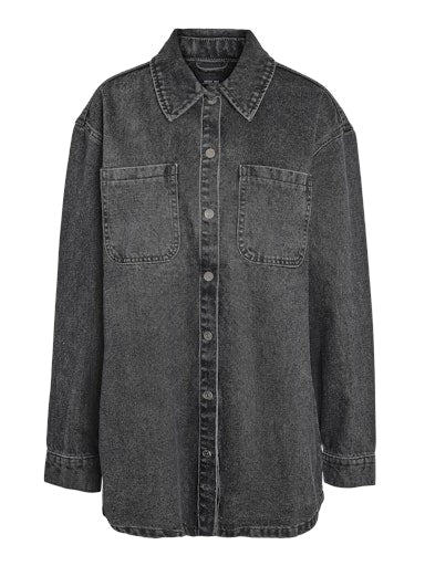 Alva Denim Shacket (Black Denim)