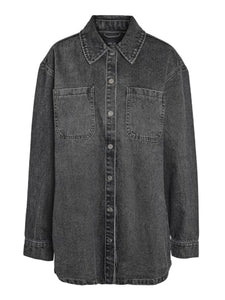 Alva Denim Shacket (Black Denim)