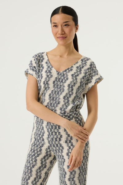 Marnie Cotton Blend Top (Ecru)