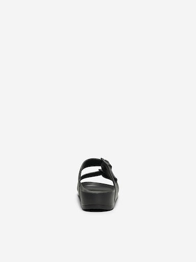 Christy Rubber Roman Sandal (Black)