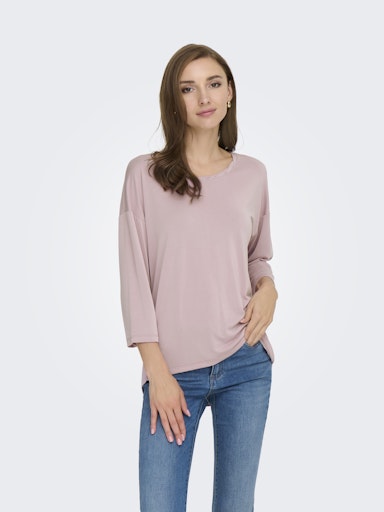 Hannah 3/4 Sleeve Top (Lilac)