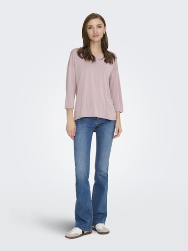 Hannah 3/4 Sleeve Top (Lilac)