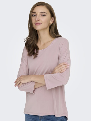 Hannah 3/4 Sleeve Top (Lilac)