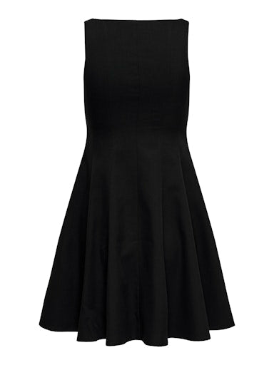 Lunita Peplum Dress (Black)