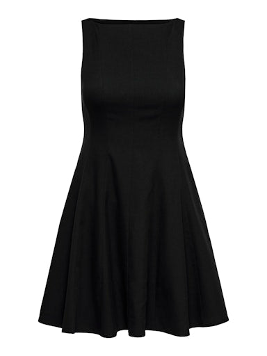 Lunita Peplum Dress (Black)