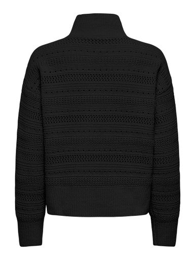 Gabrielle Chenille Sweater (Black)