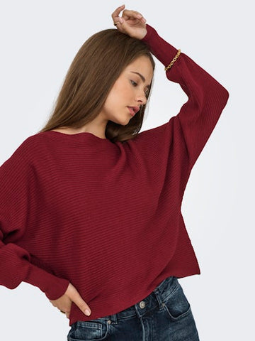 Adaline Knit Pullover (Cabernet)