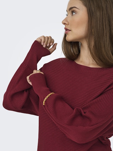 Adaline Knit Pullover (Cabernet)