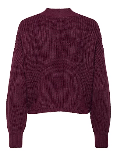 Carol Button Down Cardigan (Cabernet)