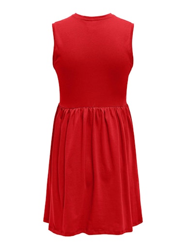 May Peplum Dress (Red)