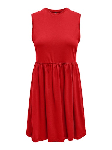 May Peplum Dress (Red)